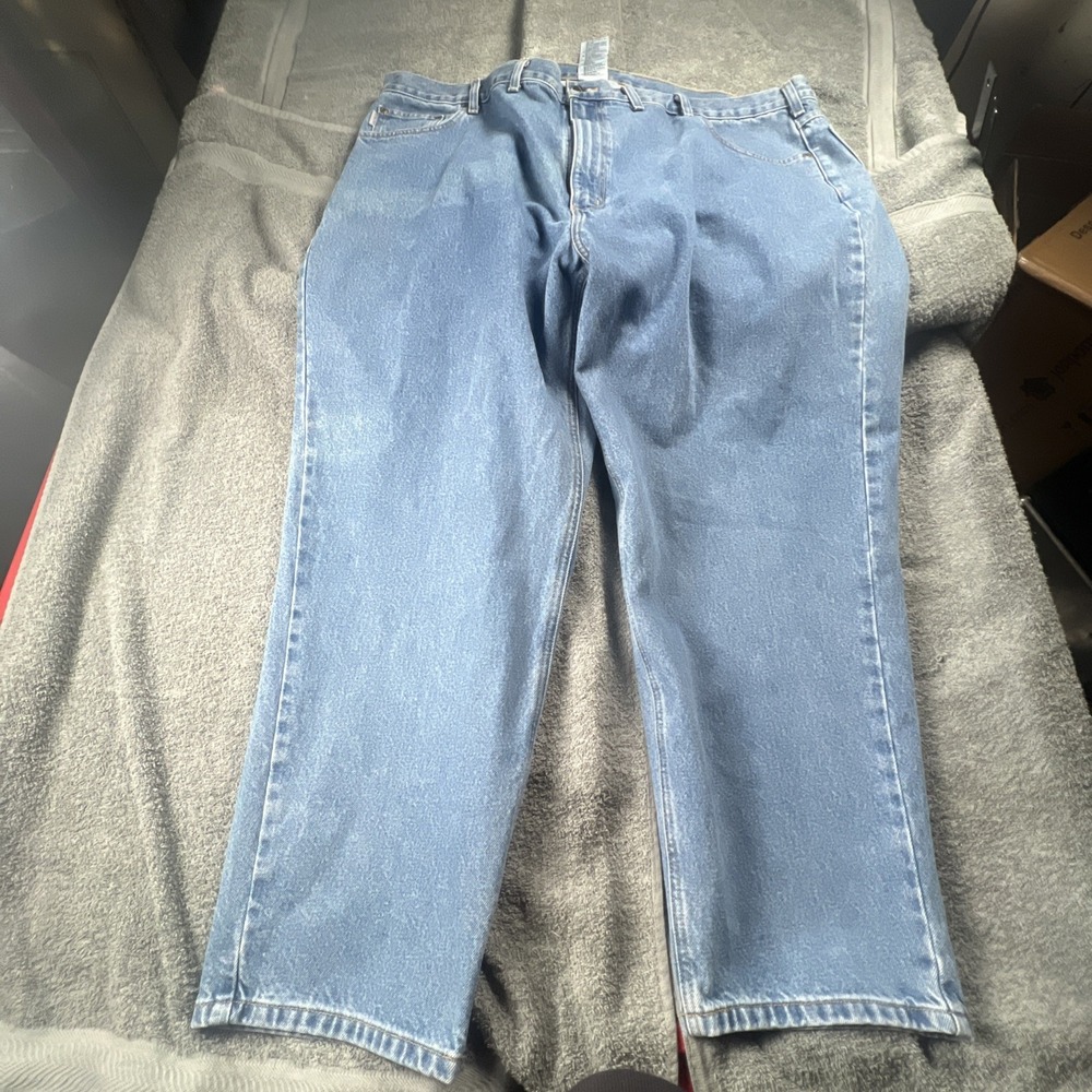 Carhartt‎ Traditional Fit Jeans Mens 50x30 Blue Denim Utility Pants B17 STW